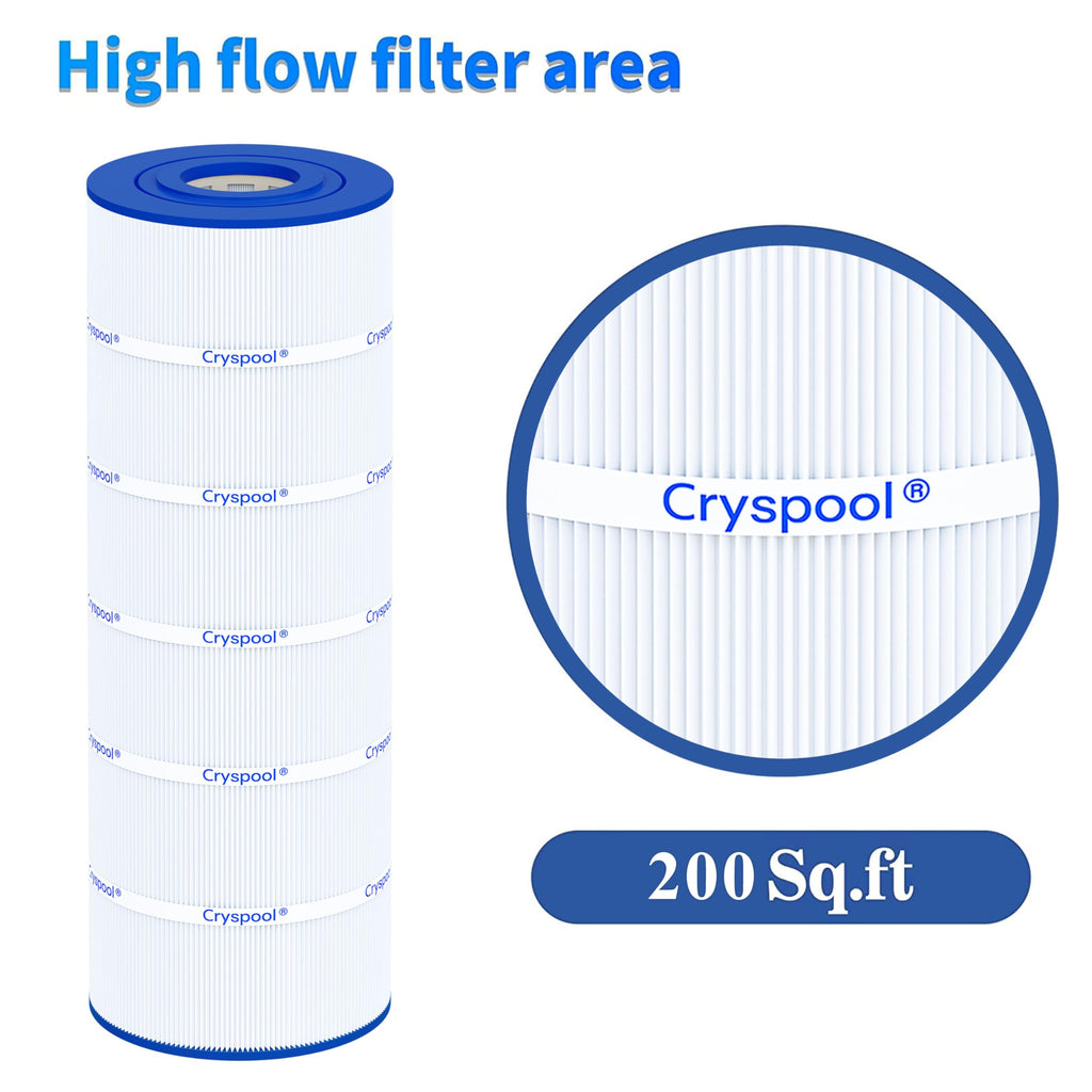 Cryspool® C200S Filter Compatible with CX200XRE, SwimClear C200S, C200S, C-9442, PA200S, 200 Sq. Ft Pool Filter Cartridge, 1 Pack