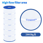 Cryspool® C200S Filter Compatible with CX200XRE, SwimClear C200S, C200S, C-9442, PA200S, 200 Sq. Ft Pool Filter Cartridge, 1 Pack