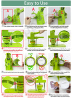Happizza Button Maker Machine Multiple Sizes (4th Gen), Pin Maker 1+1.25+2.25 inch / 25+32+58mm, Badge Button Press Machine with Cutting Mat & 300 Sets Badge Making Supplies & Circle Cutter