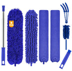 Microfiber Duster, 8PCS Feather Duster with 100 Inch Telescoping Extension Pole, Reusable Bendable Dusters, Washable Lightweight Dusters for Ceilings Fans(2023 UAGRED)