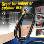 (7 Length Options) Dehumidifier Drain Hose with 3/4 Inch FHT Connector, Featuring Rust-Resistant Brass Fittings for Leak-Proof Connection, Perfectly Compatible with Most Dehumidifier Brands