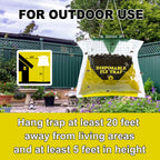 8 Pack Fly Traps Outdoor Hanging, Natural Pre-Baited Fly Bags Outdoor Disposable, Fly Hunter Stable Horse Ranch Fly Trap, Fly Catchers Killer Repellent