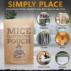 All-Natural Mice Repellent Pouches – Harmless Peppermint Essential Oil Mouse Deterrent - Keep Mice Out of Your Home and Your Family Safe - by Tougher Than Tom