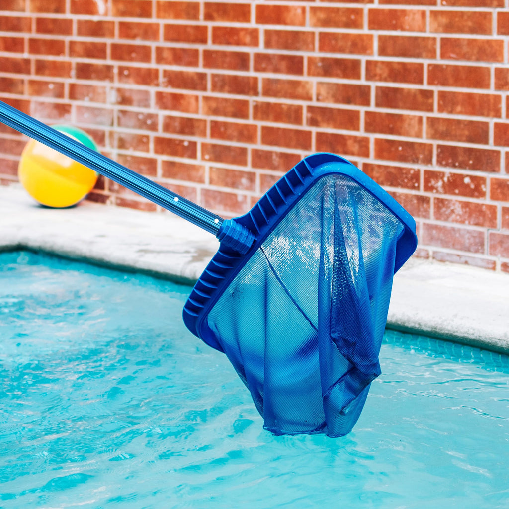 UNCO- Telescopic Pool Pole, 12Ft, Adjustable 3Piece Expandable Step-Up, Pool Brush Pole for Cleaning
