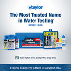 Taylor K2005 High Range Swimming Pool Total and Free Chlorine Bromine Alkalinity Calcium Hardness Base and Acid Demand pH DP Test Kit