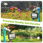 MUSCCCM Sprinkler Timer, Water Timers for Hoses Programmable,Irrigation Timer Outdoor with 3-Time Modes/Rain Sensor/Manual Watering, Ipx5 Waterproof,1 Outlet
