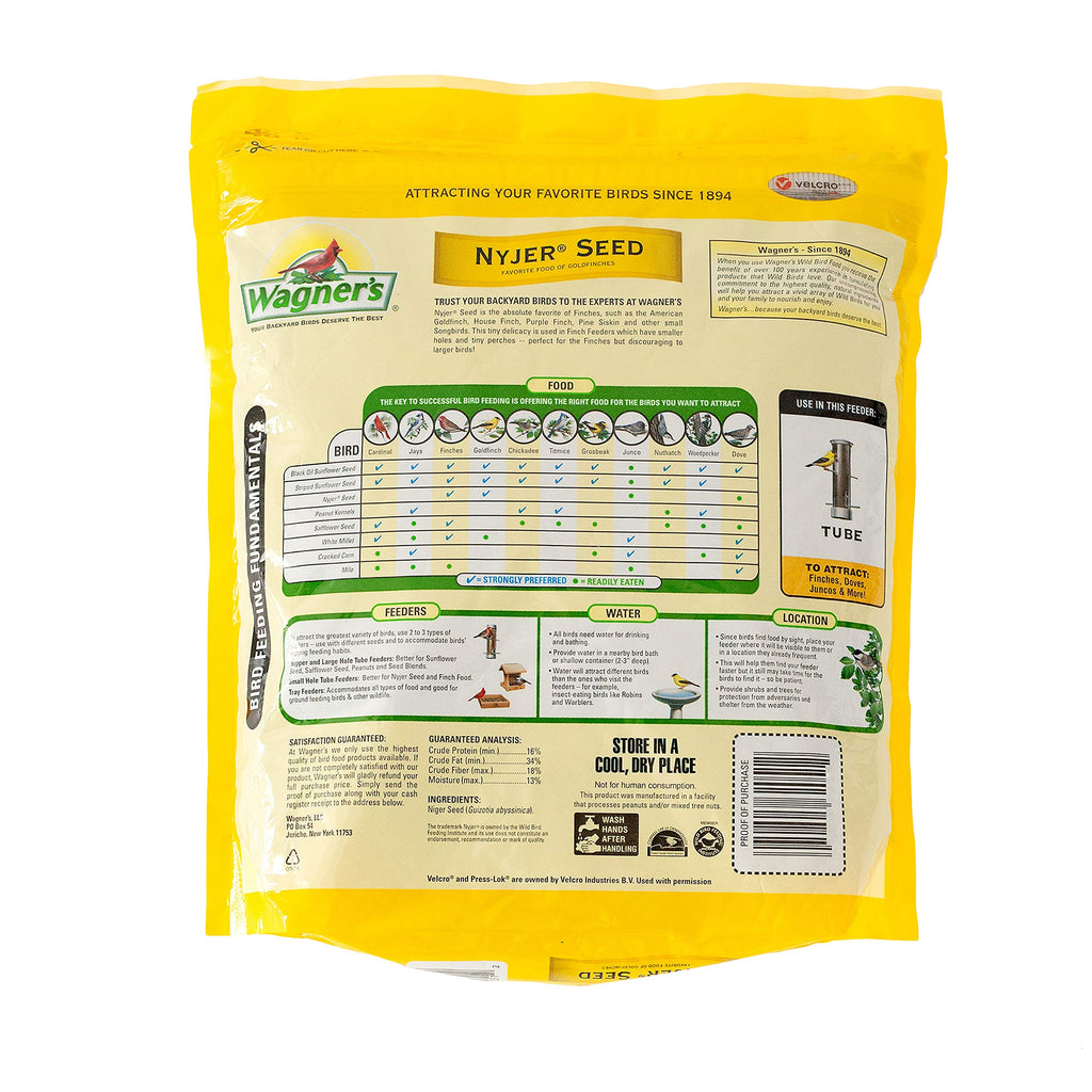 Wagner's 62050 Nyjer Seed Wild Bird Food, 10-Pound Bag