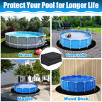 Svepndic 10ft Thickened Round Pool Liner Pad for Above Ground Swimming Pools,Swimming Pool Ground Cloth Above Ground Pool Mat Under Pool Floor Padding,Pool Equipment Pad