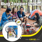 ZAP IT! Bug Zapper Rechargeable Bug Zapper Racket, 4,000 Volt, USB Charging Cable