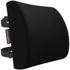 FORTEM Lumbar Support Cushion, Back Support for Office Chair and Car Seat, Back Rest for Gaming Chair, Memory Foam Pillow, Desk Chair Cushion, Breathable & Washable Cover, Adjustable Straps