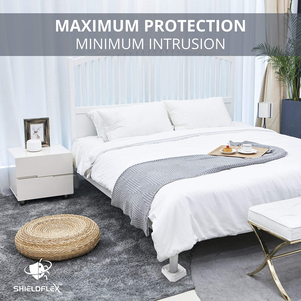 Bed Bug Trap — 12 Pack | TruGuard X Bed Bug Interceptors (White) | Eco Friendly Bed Bug Traps for Bed Legs | Reliable Insect Detector, Interceptor, and Monitor for Pest Control and Treatment