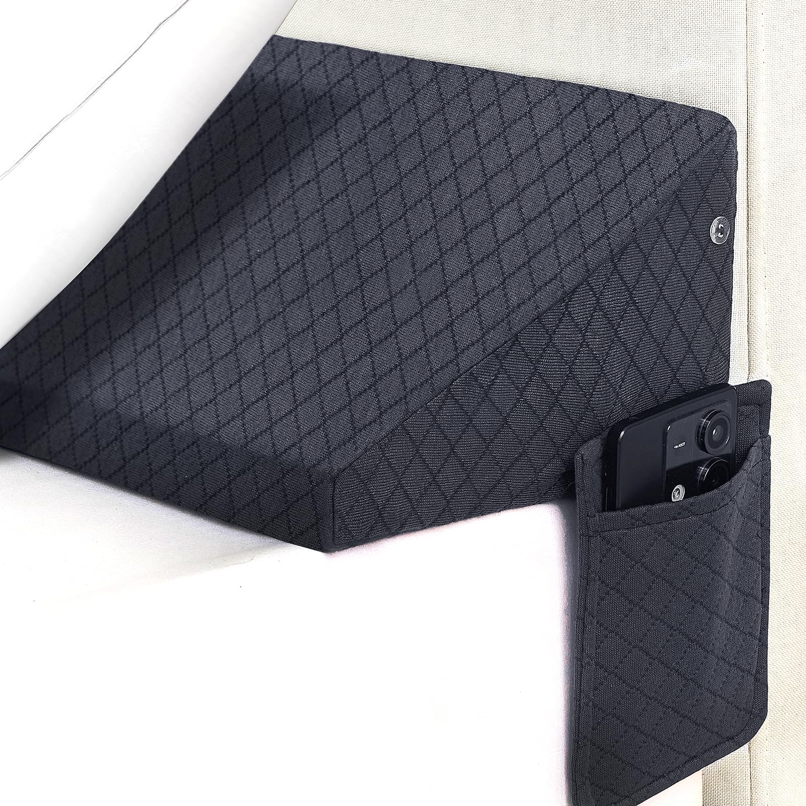 King Size Bed Wedge Pillow - for Headboard Gap/Headboard Pillow/Mattress Wedge /Bed Gap Filler (76"x10"x6") - Bloster Triangle Pillow for Sleeping To Fill Gap (0-8") Between Headboard and Mattress