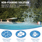 Doheny's Algaecide 60 | Pro-Grade, Metal-Free & Non-Foaming | Prevents All Algae Types | No Stains, No Clouding | Safe for Salt, Chlorine & Bromine Pools | Treats 160,000 Gallons | 40oz