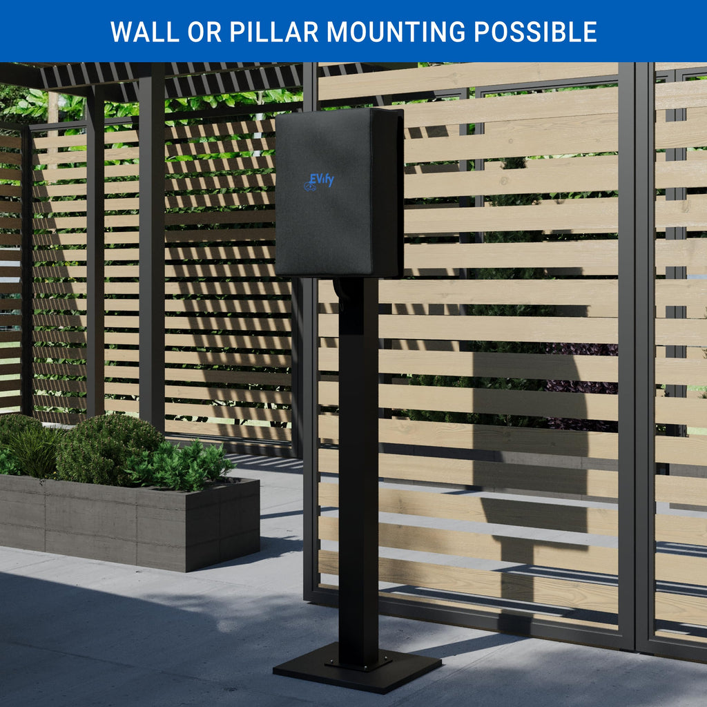 EVify Wallbox Cover • Wallbox Weather Protection • Protection Against Rain, Snow, Dust & UV for EV Charging Station • Protective Cover Rain Cover 27 x 20 x 12 cm