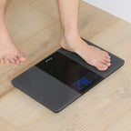 Escali Extra Wide Digital Bathroom Scale for Body Weight with Wide Platform for Natural Stance and Stability, High Capacity of 400 lb, Batteries Included