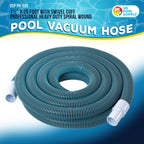 U.S. Pool Supply Pool Vacuum Hose - 1-1/2" x 25' Professional Heavy Duty Pool Hose for Inground, Spiral Wound with Kink-Free Swivel Cuff - Connect to Vacuum Heads, Skimmer, Cleaner, Filter Pump Inlet