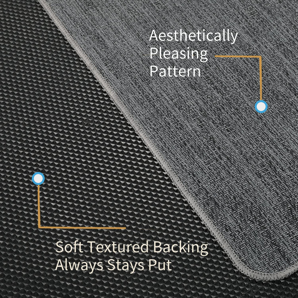 RccugmatS Chair Mat for Hardwood & Tile Floor, 47" x 52" Heavy Duty Office Chair Mat for Rolling Chairs Easy Glide, Anti Slip, Non-Curve, Floor Protector for Home Office, Gray