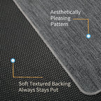 RccugmatS Chair Mat for Hardwood & Tile Floor, 47" x 52" Heavy Duty Office Chair Mat for Rolling Chairs Easy Glide, Anti Slip, Non-Curve, Floor Protector for Home Office, Gray