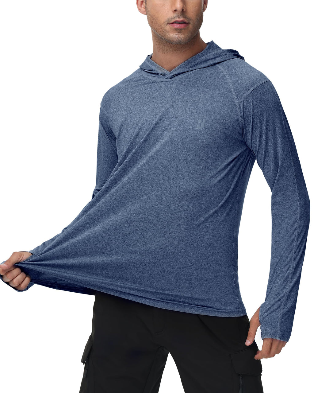 UPF 50+ Fishing Shirts for Men Long Sleeve UV Sun Protection Hoodie Outdoor Hiking Shirts
