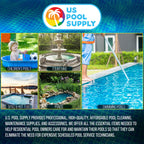 U.S. Pool Supply Pool Skimmer - Above Ground Pool Skimmer, Floating Surface Skimmer, 5 Adapters, Pool Accessories - Clean Dirt Basket, Wall Mount, Attach to Inflatable Collars, Tubular, Metal Frames