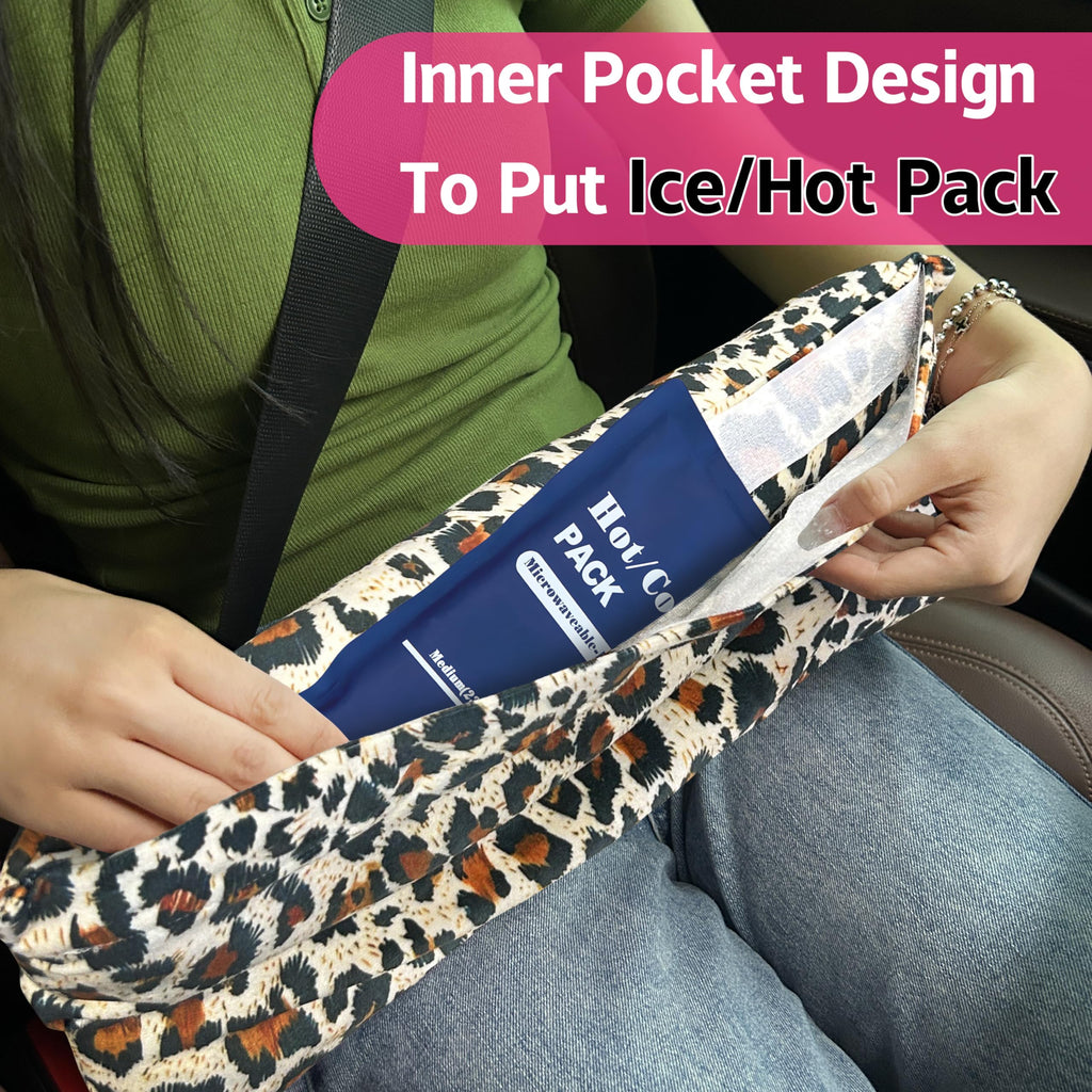 Mastectomy Pillow Hysterectomy Pillows C Section Recovery Must Haves Essentials Products Seat Belt Cushion Post Surgery Gifts for Women Breast Pillow Cushion with Insert Ice Pockets