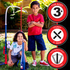 Franklin Sports Kids Batting Tee - MLB 2-in-1 Grow-with-Me - Adjustable Youth Hitting Tee - Perfect for Teeball and Baseball, Multi
