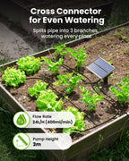 RAINTPOINT Solar Automatic Drip Irrigation Kit System,Solar Garden Watering System with 100% Anti-Siphoning Device, Easy DIY Plant Watering Devices with 6 Timing Modes for 10-15 Potted Plants