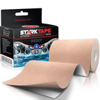 Kinesiology Tape Extra Wide 4" x 16.4' Roll - Physio Athletic Roll Medical Kinetic Knee Taping - Sports Kt Shoulder Wrist Tapes. Kinesio-logy Taping Guide - Breast Waterproof Tex Rock Boob Gold Back
