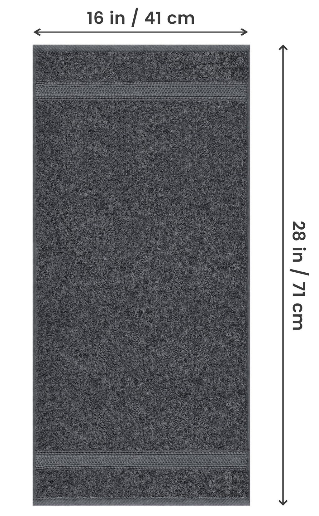 Utopia Towels 6 Pack Premium Hand Towels Set, (16 x 28 inches) 100% Ring Spun Cotton, Ultra Soft and Highly Absorbent 600GSM Towels for Bathroom, Gym, Shower, Hotel, and Spa (Grey)