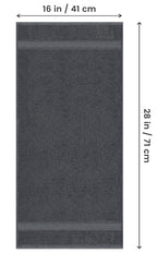 Utopia Towels 6 Pack Premium Hand Towels Set, (16 x 28 inches) 100% Ring Spun Cotton, Ultra Soft and Highly Absorbent 600GSM Towels for Bathroom, Gym, Shower, Hotel, and Spa (Grey)