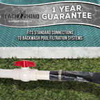 U.S. Pool Supply Pool Backwash Hose 1 1/2 Inch Diameter x 100 Feet - Discharge Hose for Pump, Sand Filter & Sump Pump Hoses - Burst Resistant Lay Flat Drainage Hoses for Inground & Above Ground Pools