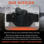VNSH Gun Holster – Most Comfortable Gun Holster for Men & Women – Belly Band Holster – includes Built-in Double Mag Pouch – Best Holsters for Concealed Carry – Leading Gun Accessories for Men (Black)