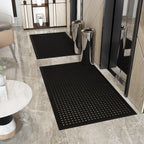 Ottomanson Heavy Duty Rubber Floor Mat – Non-Slip, Waterproof, Easy to Clean – Anti-Fatigue Mat for Commercial Kitchens, Restaurants, Workshops – Oil Resistant, Hose Washable – 36" x 60", Black