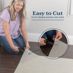 Rug Gripper Pad for Hardwood Floors, Thick Non Slip Rug Pads for Area Rugs, Rug Grippers for Tile Floors, Under Carpet Anti Skid Mat, Keep Your Rugs Safe and in Place, 2x3 Ft