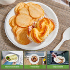 Vplus 100% Compostable Paper Plates, 200 Pack 7 Inch Disposable Paper Plates, Uncoated Biodegradable Plates Made of Sugar Cane Fibers, Perfect for Sandwich, Cake, and Snack