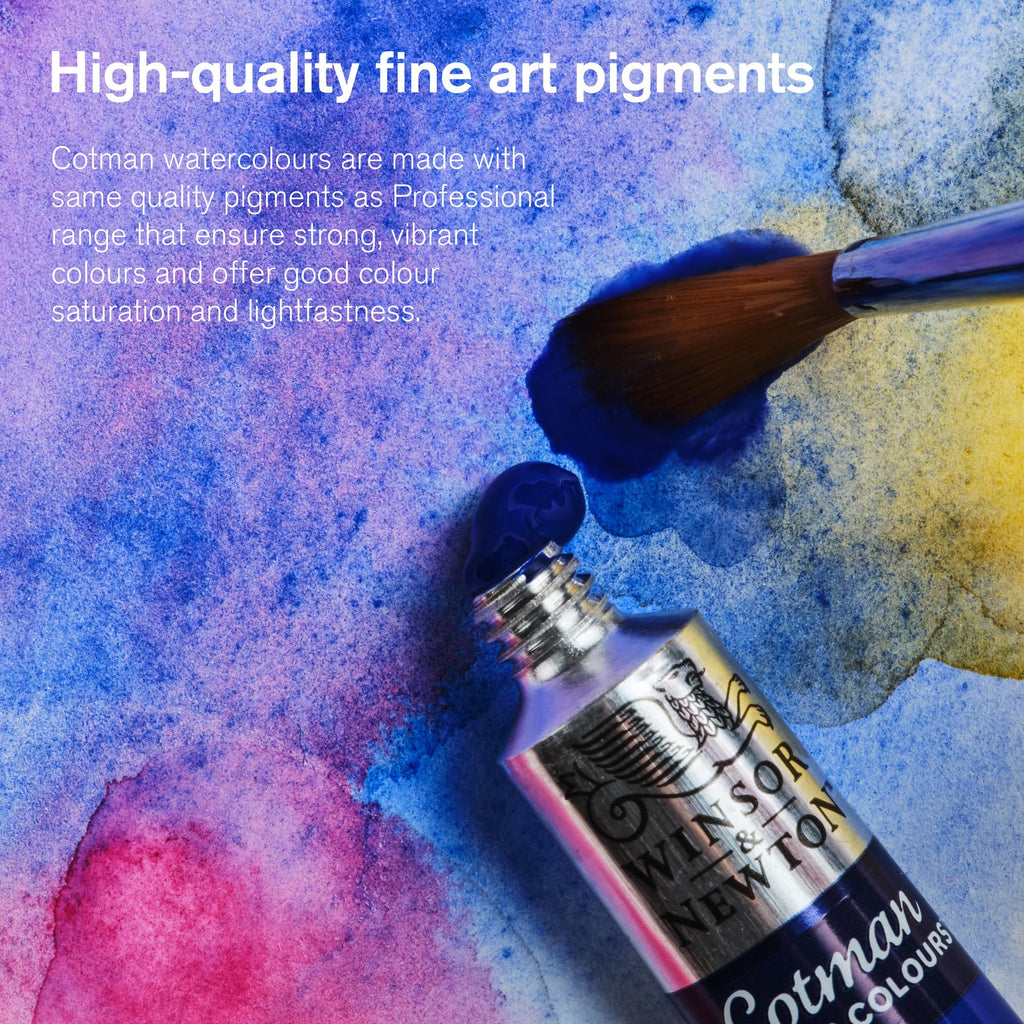 Winsor & Newton Cotman Watercolor Paint, 21ml (0.71-oz), Pewter