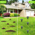 Mole Repellent for Lawns 8 Pack, Solar Powered Mole Repeller Ultrasonic Gopher Repellent, Outdoor Waterproof Vole Vibration Stakes,Sonic Gopher Deterrent Yard for Rodent Groundhog Snake Chipmunk