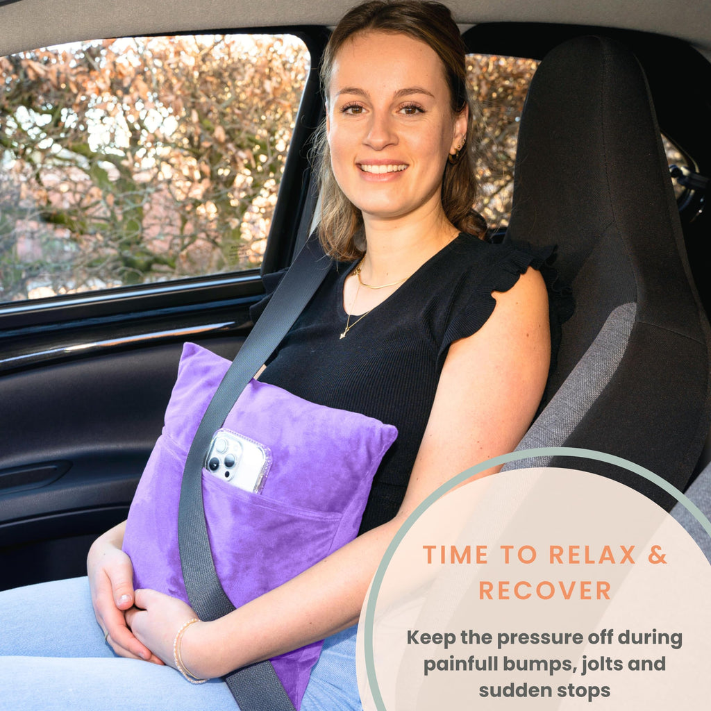 MOYOAMA Hysterectomy Pillow with Cooling Packs Included - Hysterectomy Recovery Products to Protect Vulnerable Areas - C Section Recovery Seatbelt Pillow to Relieve Pressure - Hysterectomy Gifts