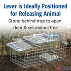Havahart Easy-Set Catch and Release Small 1-Door Humane Live Animal Trap for Squirrels, Rabbits, Skunks, and Other Small Animals - 1083