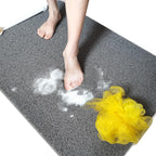 Shower Mats Non Slip for Elderly, 24x47’’Extra Lager Loofah Non Slip Shower Mat, Loofah Bath Mats for Shower, Non Slip Bath/Shower Mat for Elderly-Grey