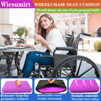 Plus Size Gel Seat Cushion for Long Sitting, Extra Large and Thick Seat Cushion, Back, Hip, Sciatica, Tailbone Pain Relief Cushion for Office Chairs, Wheelchairs, Cars, Stadium.(Rose Pink)