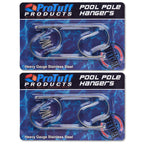 ProTuff Pool Pole Hanger Set – 2 Pack – Unconditional 490 Promise – 3X Stronger Stainless Steel Hooks – Rust-Proof, UV-Resistant, Easy Install on Fence, Wall, Deck for Poles, Nets & Skimmers