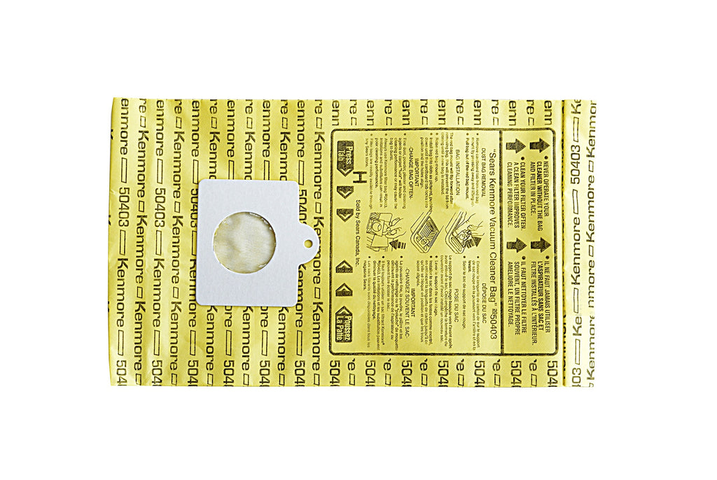 Kenmore Disposable Canister Vacuum Cleaner Bags 50403, 10-count