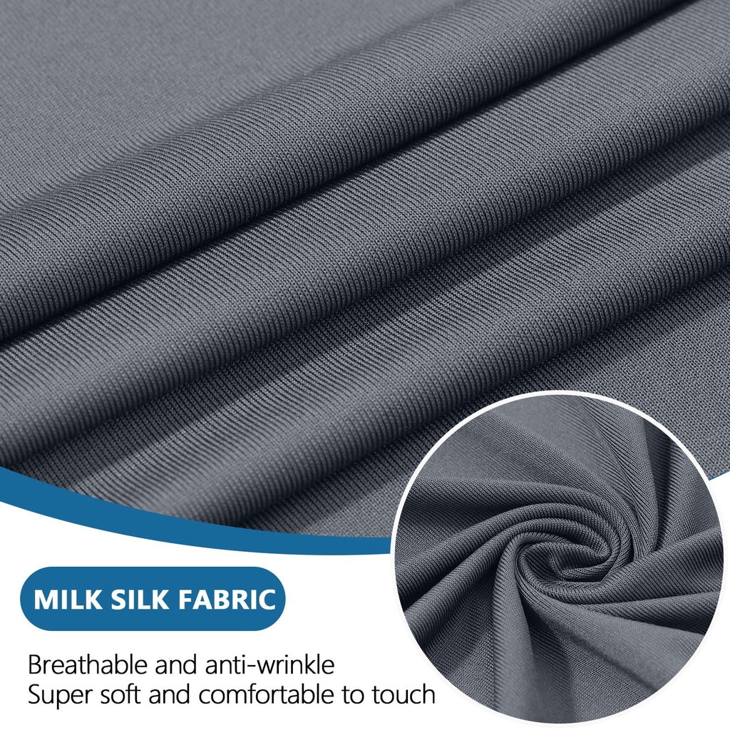 hyha Milk Silk Couch Cushion Covers, Soft Magic Sofa Covers Washable, Sectional Pet Couch Covers for Sofa, Sofa/Couch Seat Cushion Covers with Elastic Bottom for Dogs(3 Cushion Sofa, Dark Gray)