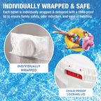 Doheny’s 3-Inch Stabilized Chlorine Tablets for Sanitizing Swimming Pools | 99% Pure Tri-Chlor, 90% Available Chlorine | Long-Lasting, UV-Protected, Slow-Dissolving | Individually Wrapped 10lb Bucket