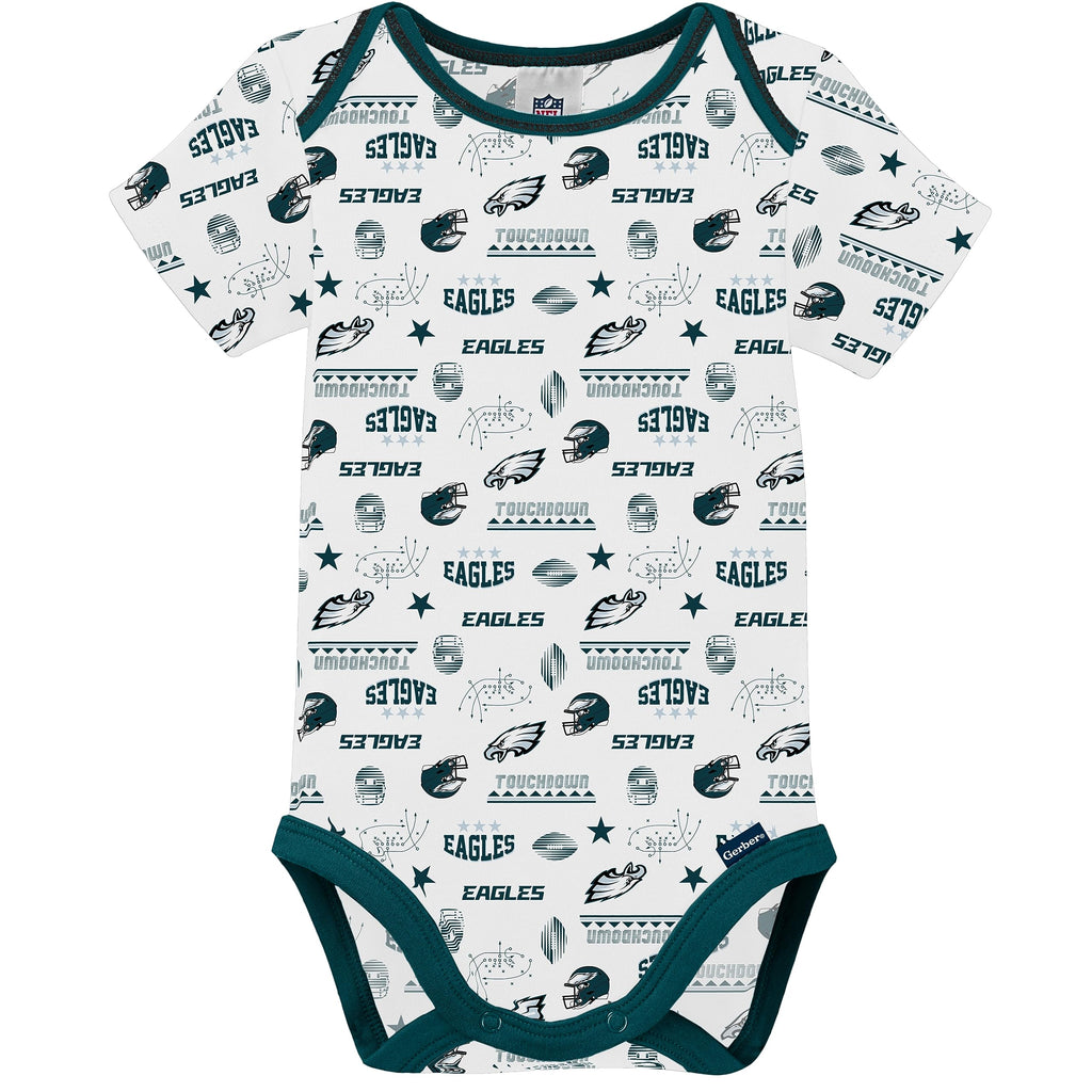 NFL baby boys 3 Pack Short Sleeve Bodysuit, Team Color, 3-6 Months US