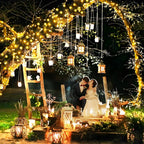 KNONEW 400FT Outdoor Christmas Fairy Lights Plug in,1200 LED String Lights Outdoor Waterproof 8 Modes Memory Times for Wedding Bedroom Walls Garden Trees Decoration(Warm White)