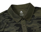 Men's Polo Shirts Short Sleeve Quick Dry Outdoor Golf Sports Shirts with Pocket Regular Polo T-Shirt Camo Army Green XL