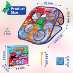 Dinosaur Bean Bag Toss Game Toy Outdoor Toss Game, Family Party Party Supplies for Kids, Gift for Boys Birthday or Christmas for Toddlers Ages 3 4 5 6 Year Old