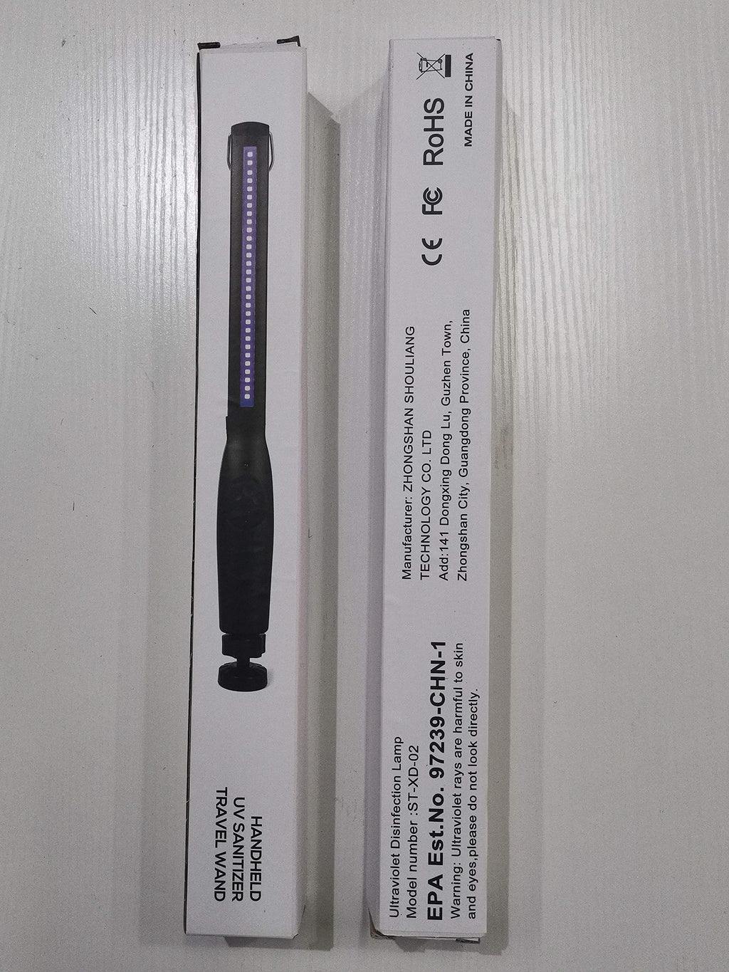UV Light Sanitizer, Portable UV Light Disinfection Lamp USB Rechargeable Ultraviolet Light Sanitizer for Home Hotel Travel Car Kills 99% of Germs Viruses & Bacteria UV Light Sanitizer Wand